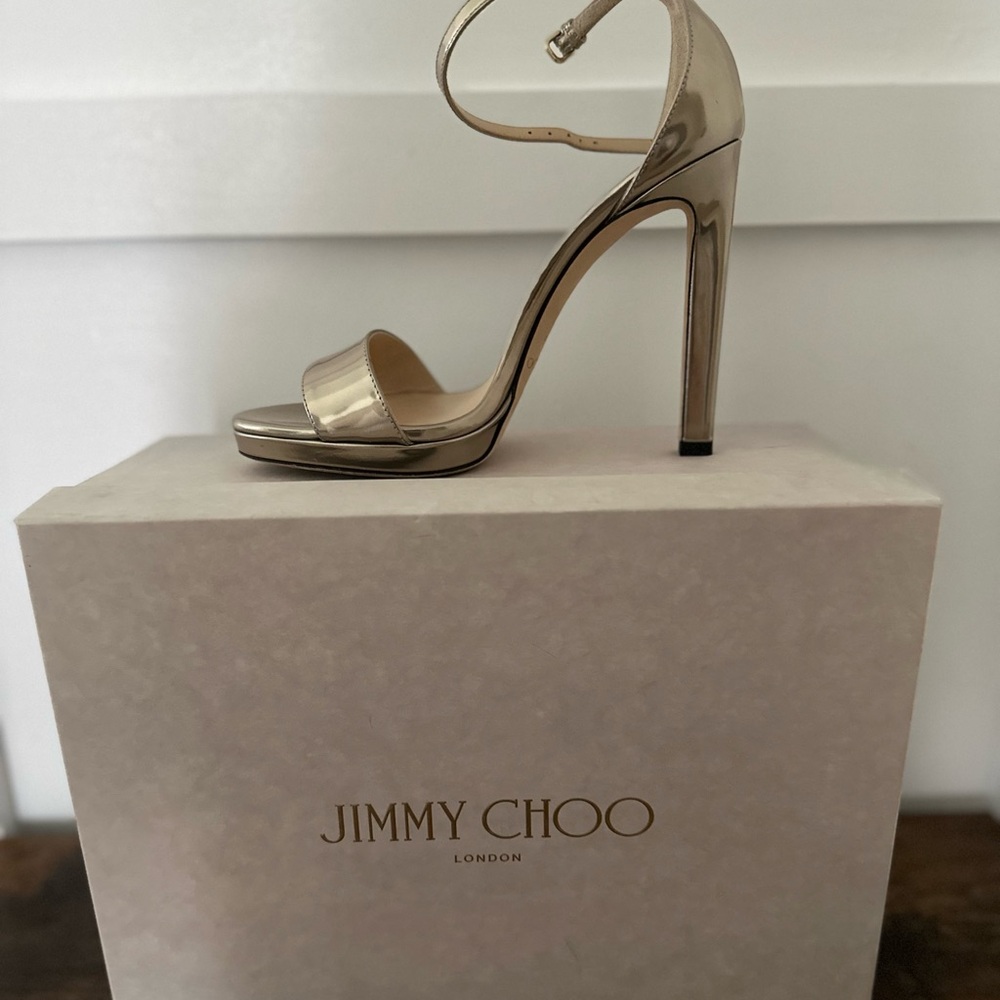 Jimmy Choo Gold Women's Heels